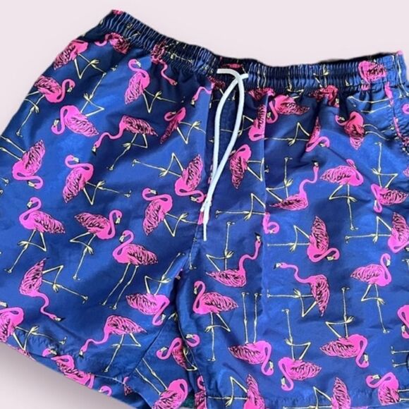 Men’s Flamingo Swim Shorts NWOT - Picture 1 of 3